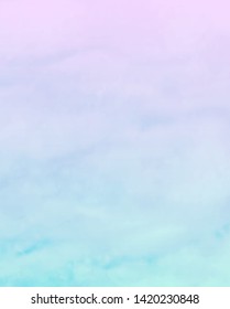Abstract sunset sky background, hand painted watercolor texture, vector illustration