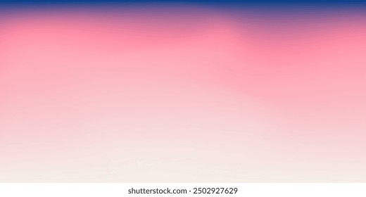 Fondo Abstractas del cielo de la puesta del sol. Anuncio de Vector de color rosa claro. Patrón de nubes de cielo degradado pastel. Gradiente colorido de fuzz de luz borrosa. Formas de malla lisa pastel. Vector suave telón de fondo Horizontal