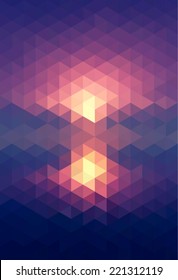 Abstract sunset. Vector illustration