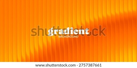 Abstract sunset warm tones gradient with fractal glass effect. Futuristic neon texture with glowing vertical lines. Dynamic pattern. Summer glass ripple gradient. Vector illustration
