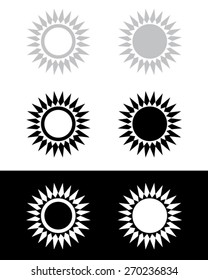 Abstract Sunshine Frame and Element Set