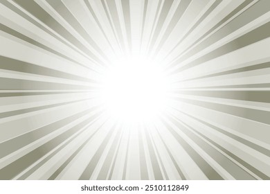 Abstract sunshine gray background. Antique Pewter Gray sunburst glowing background for template, banner, poster business social media advertising. Exploding star burst texture radius cartoon pattern.