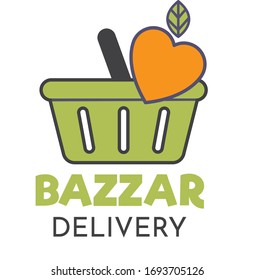 Design des abstrakten Supermarkt-Logos