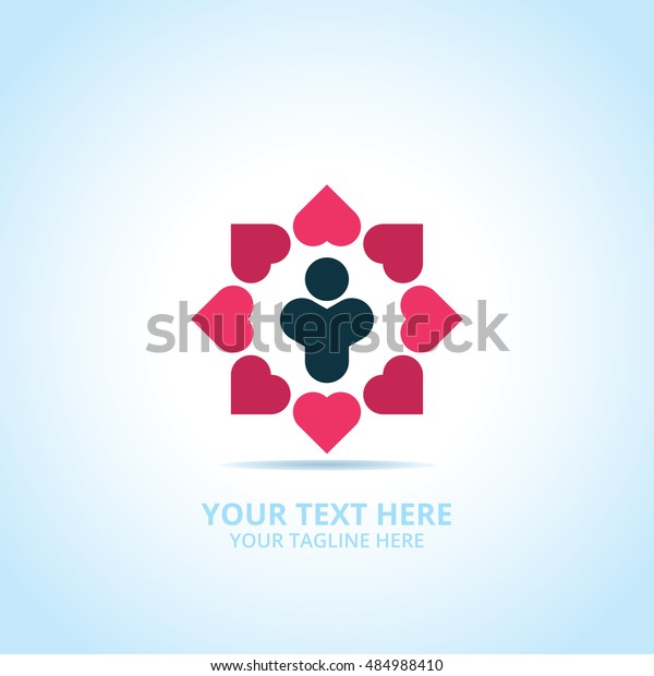 Abstract Support Logo Design Concept Emblem Stock Vector (Royalty Free ...