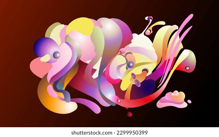 abstract surealism colorfull background vector ready eps 10