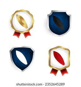Resumen de Surf Badge y Label Collection, se puede usar para diseños de negocios, presentaciones o cualquier diseño adecuado.