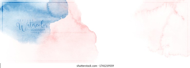 Abstract surface splash of hand-drawn watercolor for background. Stain artistic vector used as being an element in the decorative design of header, brochure, poster, card, cover or banner.