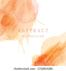 Abstract surface watercolor grunge background. Stain artistic vector used as being an element in the decorative design of header, brochure, poster, card, cover or banner.