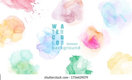 Abstract surface watercolor grunge background. Stain artistic vector used as being an element in the decorative design of header, brochure, poster, card, cover or banner.