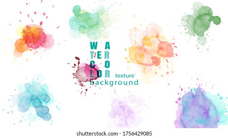 Abstract surface watercolor grunge background. Stain artistic vector used as being an element in the decorative design of header, brochure, poster, card, cover or banner.