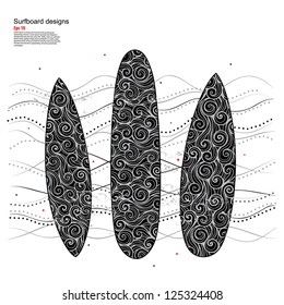 Abstract surfboard background