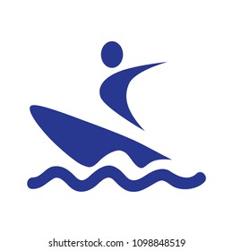 abstract surfer icon
