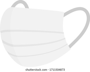Abstract surgical mask image illustration