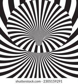 Abstract surreal background with an optical illusion design 