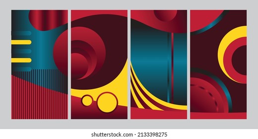 Abstract surreal background template vector for landing page, design concept, business card, or poster.