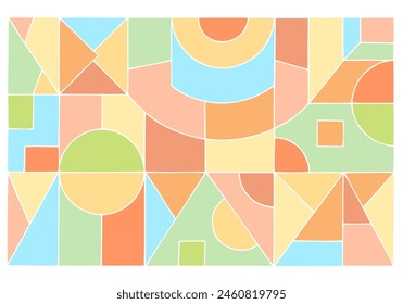 Abstract, surreal background of various and colorful shapes. Hand Drawn. Freehand drawing. Doodle. Sketch. Outline.