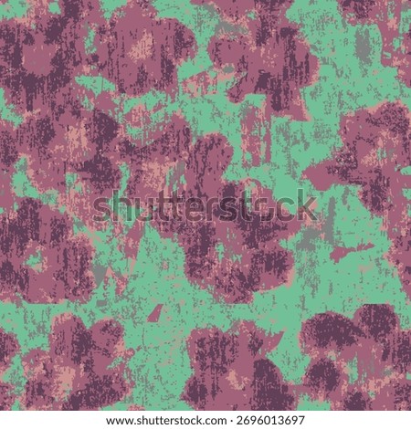 Abstract surreal hand drawn grunge wall art style brush effect vector drawn floral botanical seamless pattern suitable for printing on surface all over print ready to print decorative flowers 