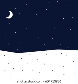 Abstract and surreal nights background. White and blue stars. Good nigts. Conceptual idea.