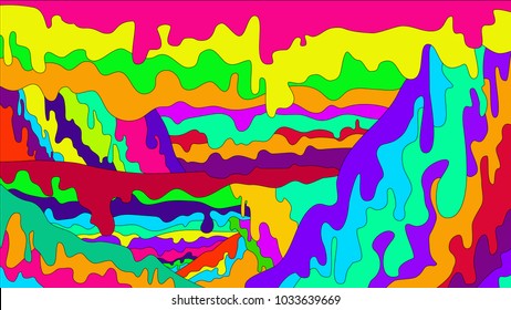 Abstract surrealistic vector picture