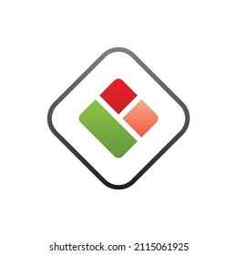 Abstract sushi logo design and symbol art