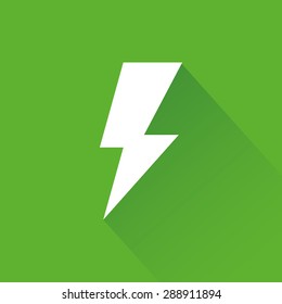 abstract sustainability icon on a green background