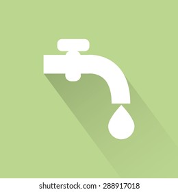 abstract sustainability icon on a green background