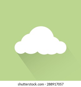 abstract sustainability icon on a green background