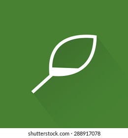 abstract sustainability icon on a green background