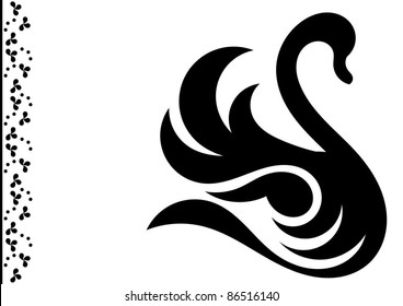 abstract swan
