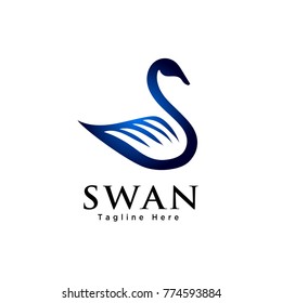 Abstract swan logo