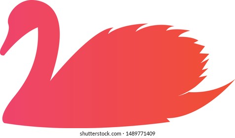 Abstract Swan Logo Vector Design