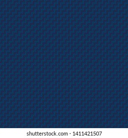 Abstract Sweater Knitted Pattern. Seamless Knitting Texture with Shades of Blue Colors