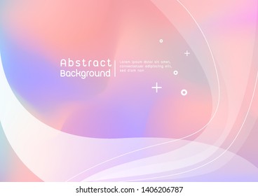 Abstract sweet pastel color with white curve shape background,vector illustration. Soft  pink tone blurred wallpaper design.