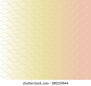 Abstract sweet wavy with pink yellow gradient background. Elegant vector texture. Colorful banner for your design. Wallpaper backdrop pattern