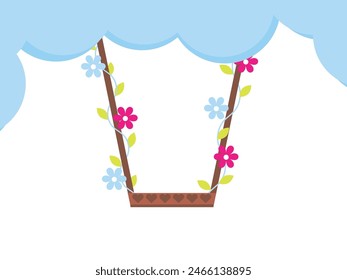 Ilustración vectorial de fondo floral swing Abstractas