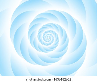 Abstract swirl background. Blue seashell pattern.