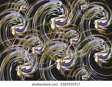 Abstract swirl background -colorful splashes for textiles or fabrics. Vortex bacdrop for business concepts, fashion trends, posters, prints, covers, wallpaper,  interior solutions, scrapbooking, etc.