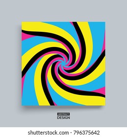 Abstract swirl background. Cover design template. Vector illustration.