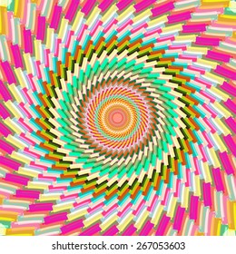 Abstract swirl background design with retro concept color design