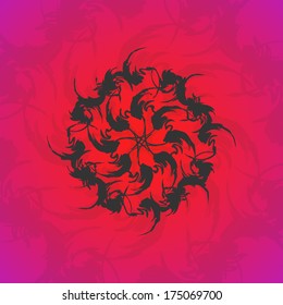 Abstract  swirl background, futuristic shapes illustration.