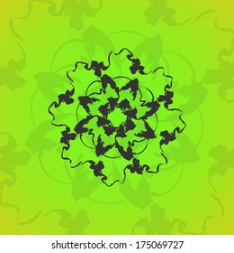 Abstract  swirl background, futuristic shapes illustration.