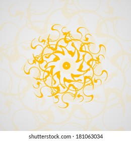 Abstract  swirl background, futuristic shapes illustration.
