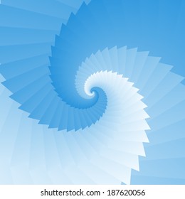 Abstract swirl background in opt art style, vector illustration