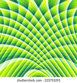 Resumen del fondo giratorio. Patrón con ilusión óptica. Ilustración vectorial. 