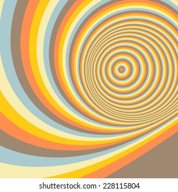Abstract swirl background. Pattern with optical illusion. Vector illustration.  