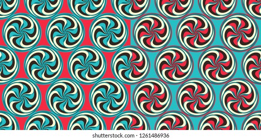 Abstrakter, wirler Hintergrund. Nahtloses Muster. Design-Vorlage abdecken. Vektorgrafik.