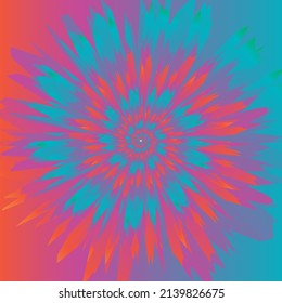 Abstract swirl background. Tie dye pattern. Vector illustration.	