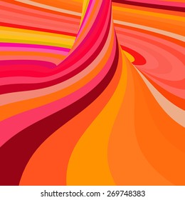 Abstrakter, wirler Hintergrund. Vektorgrafik. Kann für Tapeten, Web-Hintergrund, Web-Banner verwendet werden.