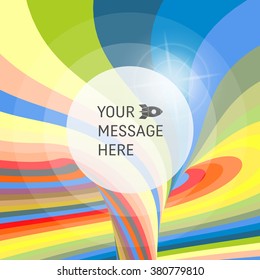 Abstract Swirl Background. Vector Illustration. Can be used for Wallpaper, Web Page Background, Web Banners. Abstract Background with Place for Text. 