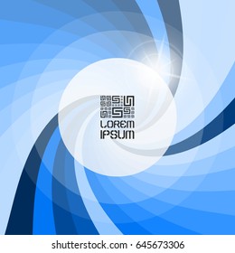 Abstract swirl background. Vector illustration with place for text. 
